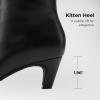 imageDREAM PAIRS Women Knee High Boots 2 Inch Kitten Heel Fashion Square Toe Wide Calf Long BootsBlack
