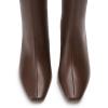 imageDREAM PAIRS Women Knee High Boots 2 Inch Kitten Heel Fashion Square Toe Wide Calf Long BootsBrown