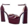 imageDREAM PAIRS Womens High Chunky Platform Closed Toe Block Heels Square Toe Ankle Strap Dress Wedding Party Pumps Shoes AureliaBurgundy