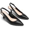 imageDREAM PAIRS Womens Kitten Heel Slingback Pointed Closed Toe Low Stiletto Heels Dress Bridal Elegant Wedding Pumps ShoesBlack