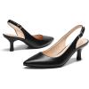 imageDREAM PAIRS Womens Kitten Heel Slingback Pointed Closed Toe Low Stiletto Heels Dress Bridal Elegant Wedding Pumps ShoesBlack