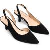 imageDREAM PAIRS Womens Kitten Heel Slingback Pointed Closed Toe Low Stiletto Heels Dress Bridal Elegant Wedding Pumps ShoesBlacknubuck
