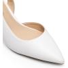 imageDREAM PAIRS Womens Kitten Heel Slingback Pointed Closed Toe Low Stiletto Heels Dress Bridal Elegant Wedding Pumps ShoesWhite