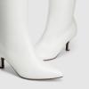 imageDREAM PAIRS Womens Knee High Kitten Heel Boots Sexy Pointed Toe Fashion Long Tall BootsWhite