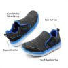 imageDREAM PAIRS Boys Girls Shoes Kids Slip on Tennis EZOns MightyMovers Running Athletic Barefoot Zero Drop Sports SneakersGreyRoyal