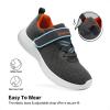 imageDREAM PAIRS Boys Girls Shoes Kids Tennis EZOns FunRun Breathable Running Athletic Sport SneakersDarkGreyOrange