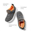 imageDREAM PAIRS Boys Girls Shoes Kids Tennis Footwear EZOns GoGetters Running Athletic School Sneakers for LittleBig KidGreyOrange