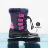 imageDREAM PAIRS Boys ampamp Girls Waterproof Winter Snow Boots for Little KidBig KidNavyFuchsia