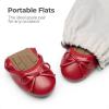 imageDREAM PAIRS Girls Ballet Flats Dress Shoes Mary Janes Ballerina ShoesRed