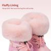 imageDREAM PAIRS Girls Toddler Snow Boots Slip Resistant Faux Fur Lined Mid Calf Little Kids Winter ShoesPink
