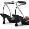 imageDREAM PAIRS Kitten Heels Rhinestone Bow Ankle Strap Stiletto Pointed Closed Toe Heels for Women Pumps Wedding Bridal Party Dress ShoesBlack