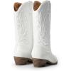 imageDREAM PAIRS Womens Cowboy Boots Mid Calf Cowgirl Boots Embroidery Stitched Western BootsWhitepu