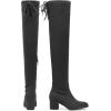 imageDREAM PAIRS Womens Laurence Over The Knee Thigh High Chunky Heel Boots Long Stretch Sexy Fall BootsGrey