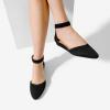 imageDREAM PAIRS Womens Low Wedge Round Toe Ankle Strap Dress Comfortable Casual Flats ShoesBlackknit
