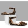imageDREAM PAIRS Womens Low Wedge Round Toe Ankle Strap Dress Comfortable Casual Flats ShoesLeopardsuede