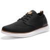 imageBruno Marc Mens KnitFlex Craft Mesh Oxfords Sneakers Casual Dress LaceUp Lightweight Walking Shoes6black