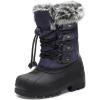 imageDREAM PAIRS Boys ampamp Girls Waterproof Winter Snow Boots for Little KidBig KidNavy