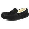 imageDREAM PAIRS Womens Fuzzy House Slippers Cozy Faux Fur Micro Suede Moccasins Slip on Loafer Shoes for Indoor and OutdoorBlack