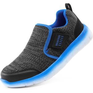 imageDREAM PAIRS Boys Girls Shoes Kids Slip on Tennis EZOns MightyMovers Running Athletic Barefoot Zero Drop Sports SneakersGreyRoyal