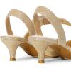 imageDREAM PAIRS Kitten Heels for Women Closed Toe Pointed Toe Low Heel Strappy Pumps Party Dance Wedding Dress Shoes for WomenGold