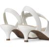 imageDREAM PAIRS Kitten Heels for Women Closed Toe Pointed Toe Low Heel Strappy Pumps Party Dance Wedding Dress Shoes for WomenWhite