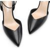 imageDREAM PAIRS Pointed Closed Toe Kitten Heels Stiletto Ankle Strap Womens Pumps Shoes for Women Wedding Party Dress SandalsBlackpu