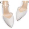 imageDREAM PAIRS Pointed Closed Toe Kitten Heels Stiletto Ankle Strap Womens Pumps Shoes for Women Wedding Party Dress SandalsWhitepu