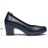 imageDREAM PAIRS Womens Chunky Closed Toe Low Block Heels Work Pumps Comfortable Round Toe Dress Wedding Shoes NereidaNavy Blue
