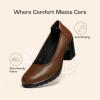 imageDREAM PAIRS Womens Chunky Closed Toe Low Block Heels Work Pumps Comfortable Round Toe Dress Wedding Shoes NereidaTan