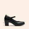 imageDREAM PAIRS Womens Chunky Low Block Heels Mary Jane Closed Toe Work Pumps Comfortable Round Toe Dress Wedding Shoes EDENIABlack