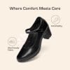 imageDREAM PAIRS Womens Chunky Low Block Heels Mary Jane Closed Toe Work Pumps Comfortable Round Toe Dress Wedding Shoes EDENIABlack