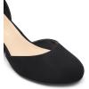 imageDREAM PAIRS Womens Closed Round Toe Low Block Heels Ankle Strap Chunky Heel Pumps Dress Wedding Office Party ShoesBlacknubuck