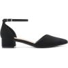imageDREAM PAIRS Womens Dress Shoes Low Heel Pumps Closed Pointed Toe Comfort Casual DOrsay Flats Ankle StrapBlacknubuck