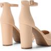 imageDREAM PAIRS Womens Platform Chunky High Heels Closed Toe Block Ankle Strap Dress Bridal Party Wedding ShoesNude