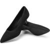 imageDREAM PAIRS Womens Pumps Closed Toe Pointed Toe Kitten Heels for Women Party Dance Wedding Dress Shoes for WomenBlackknit