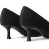 imageDREAM PAIRS Womens Pumps Closed Toe Pointed Toe Kitten Heels for Women Party Dance Wedding Dress Shoes for WomenBlackknit
