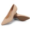 imageDREAM PAIRS Womens Pumps Closed Toe Pointed Toe Kitten Heels for Women Party Dance Wedding Dress Shoes for WomenNude