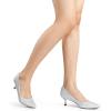 imageDREAM PAIRS Womens Pumps Closed Toe Pointed Toe Kitten Heels for Women Party Dance Wedding Dress Shoes for WomenSilver