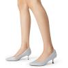 imageDREAM PAIRS Womens Pumps Closed Toe Pointed Toe Kitten Heels for Women Party Dance Wedding Dress Shoes for WomenSilver
