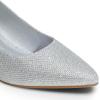 imageDREAM PAIRS Womens Pumps Closed Toe Pointed Toe Kitten Heels for Women Party Dance Wedding Dress Shoes for WomenSilver