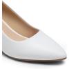 imageDREAM PAIRS Womens Pumps Closed Toe Pointed Toe Kitten Heels for Women Party Dance Wedding Dress Shoes for WomenWhite