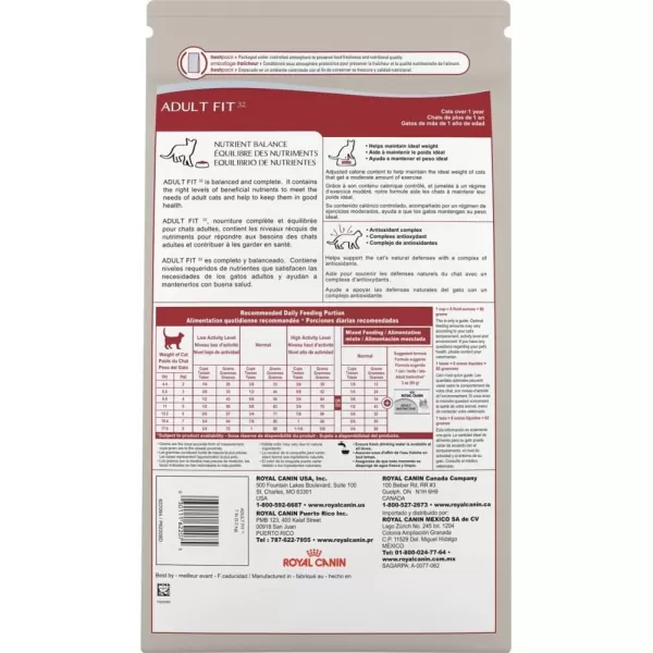 imageRoyal Canin Adult Fit amp Active Dry Adult Cat Food 15 lb bag15 Pound Pack of 1