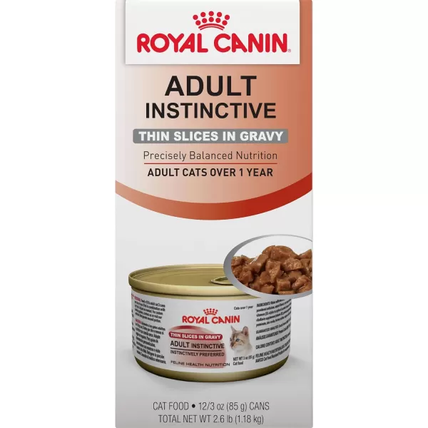 imageRoyal Canin Adult Instinctive Thin Slices in Gravy Wet Cat Food 3 oz 12Pack3 Ounce Pack of 12 Thin Slices in Gravy