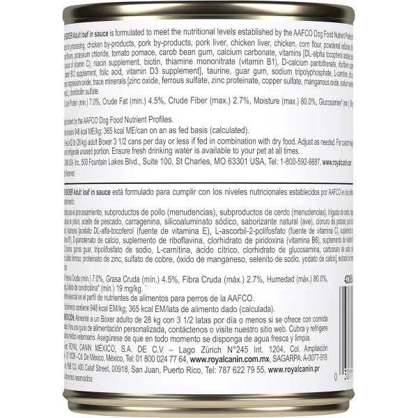 imageRoyal Canin Boxer Loaf in Sauce Canned Dog Food 135 oz canRoyal Canin Boxer Loaf in Sauce Canned Dog Food 135 oz can