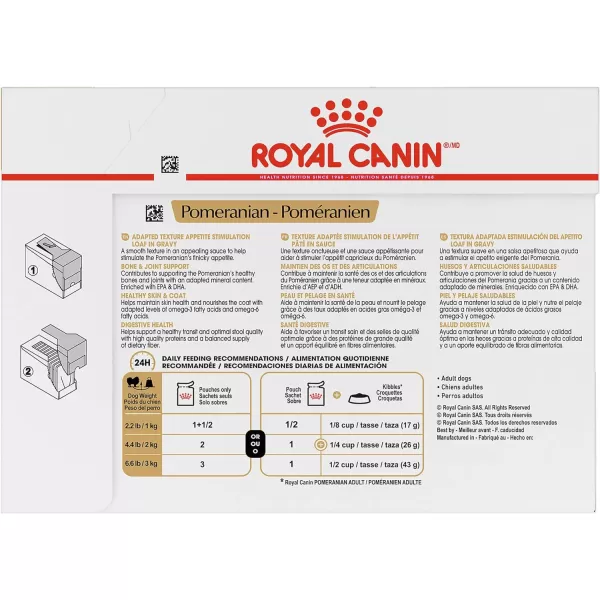 imageRoyal Canin Breed Health Nutrition Pomeranian Adult Loaf in Gravy Pouch Dog Food 3 oz Pouch Pack of 12Royal Canin Breed Health Nutrition Pomeranian Adult Loaf in Gravy Pouch Dog Food 3 oz Pouch Pack of 12