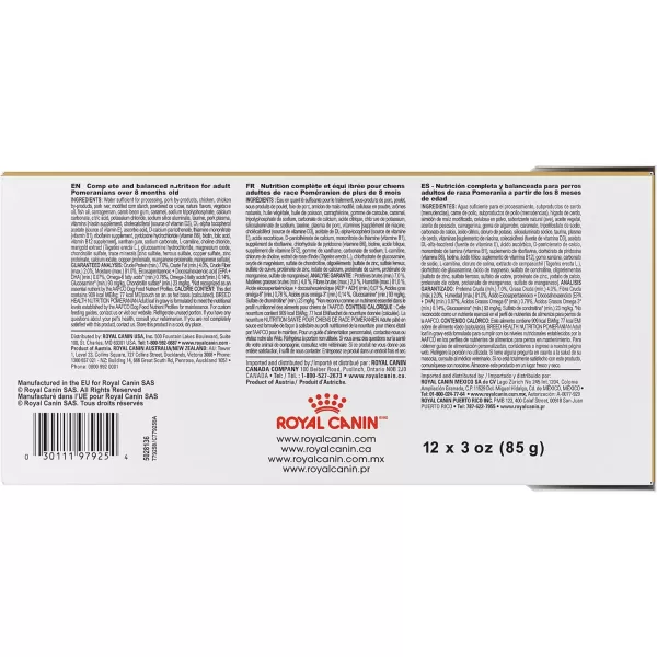 imageRoyal Canin Breed Health Nutrition Pomeranian Adult Loaf in Gravy Pouch Dog Food 3 oz Pouch Pack of 12Royal Canin Breed Health Nutrition Pomeranian Adult Loaf in Gravy Pouch Dog Food 3 oz Pouch Pack of 12