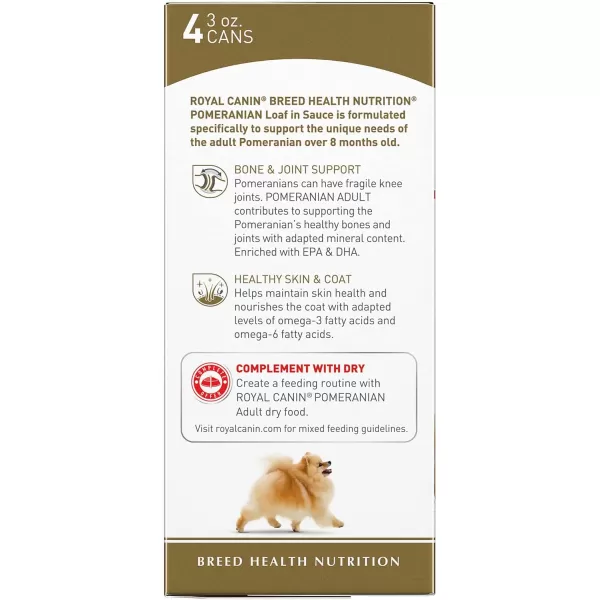 imageRoyal Canin Breed Health Nutrition Pomeranian Adult Loaf in Sauce Canned Dog Food 3 oz can Pack of 4Royal Canin Breed Health Nutrition Pomeranian Adult Loaf in Sauce Canned Dog Food 3 oz can Pack of 4