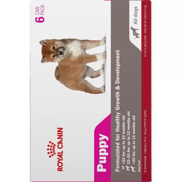 imageRoyal Canin Canine Health Nutrition Puppy Canned Dog Food 135 oz Can Pack of 12135 Ounce Pack of 6 Can