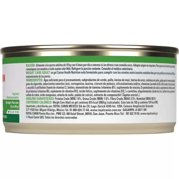 imageRoyal Canin Canine Health Nutrition Weight Care In Gel Canned Dog Food 135 oz Can Case of 12 Package may vary58 Ounce Pack of 24