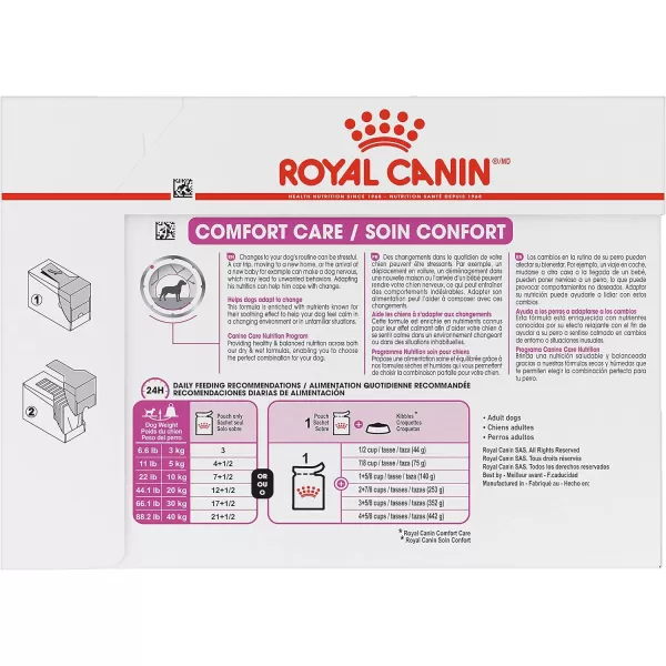 imageRoyal Canin Comfort Care Wet Dog Food for Nervous Dogs 135 oz cans 12count3 oz Pouch Pack of 12 Loaf in Gravy